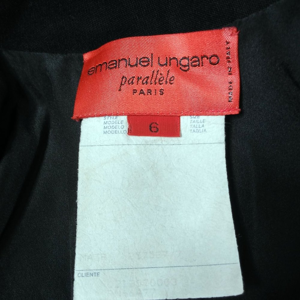 Vintage 90s Emanuel Ungaro Button Front Jacket 6 - Picture 9 of 12